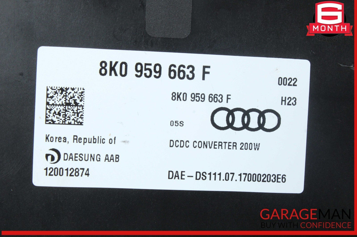 12-18 Audi S6 A6 A7 Voltage Stabilizer Control Module Unit 8K0959663F OEM