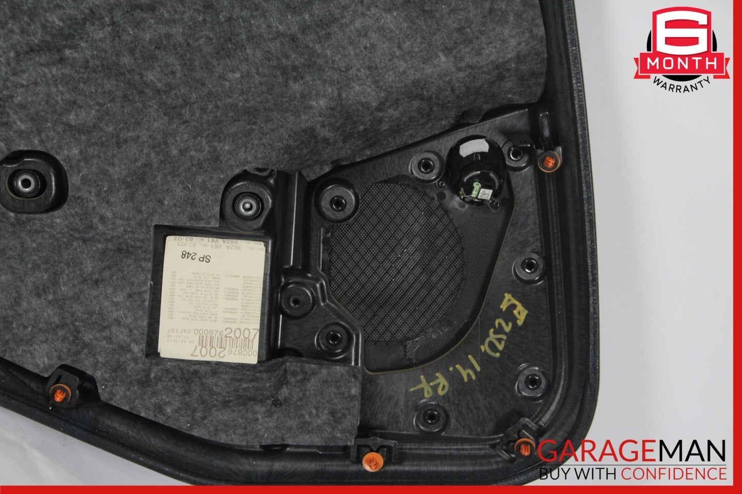 14-16 Mercedes W212 E500 E550 Rear Right Side Interior Door Panel Assy Black