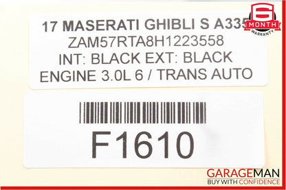 14-17 Maserati Ghibli Rear Left Side Door Lock Latch Actuator Mechanism OEM