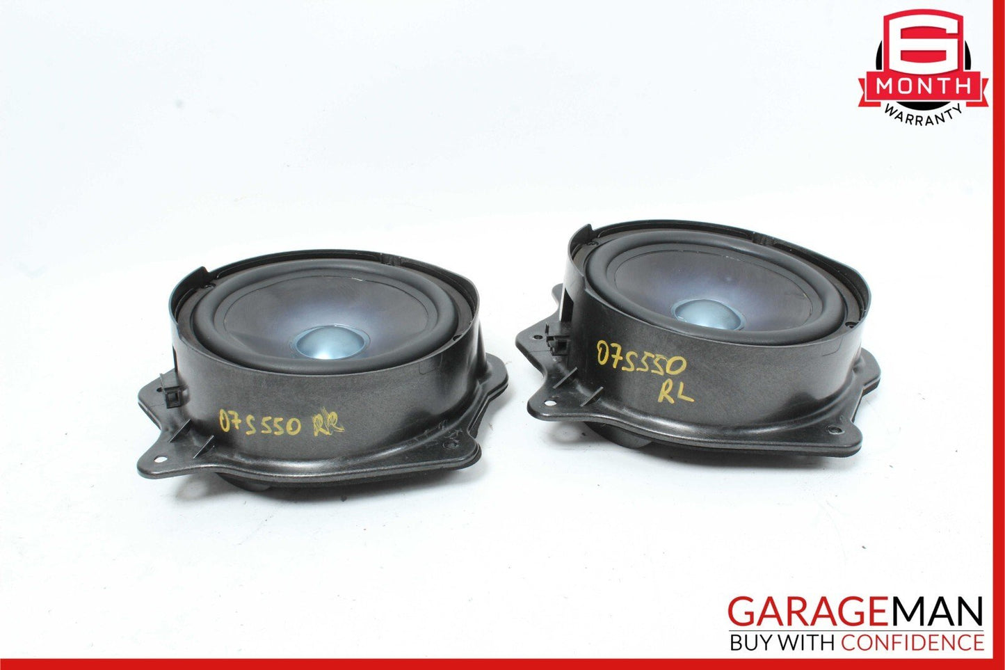 07-09 Mercedes W221 S550 Rear Left & Right Door Audio Sound Speaker Set of 2 OEM