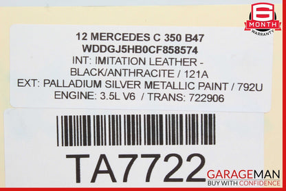 08-14 Mercedes W204 C350 Front Right Passenger Side Door Window Regulator Motor