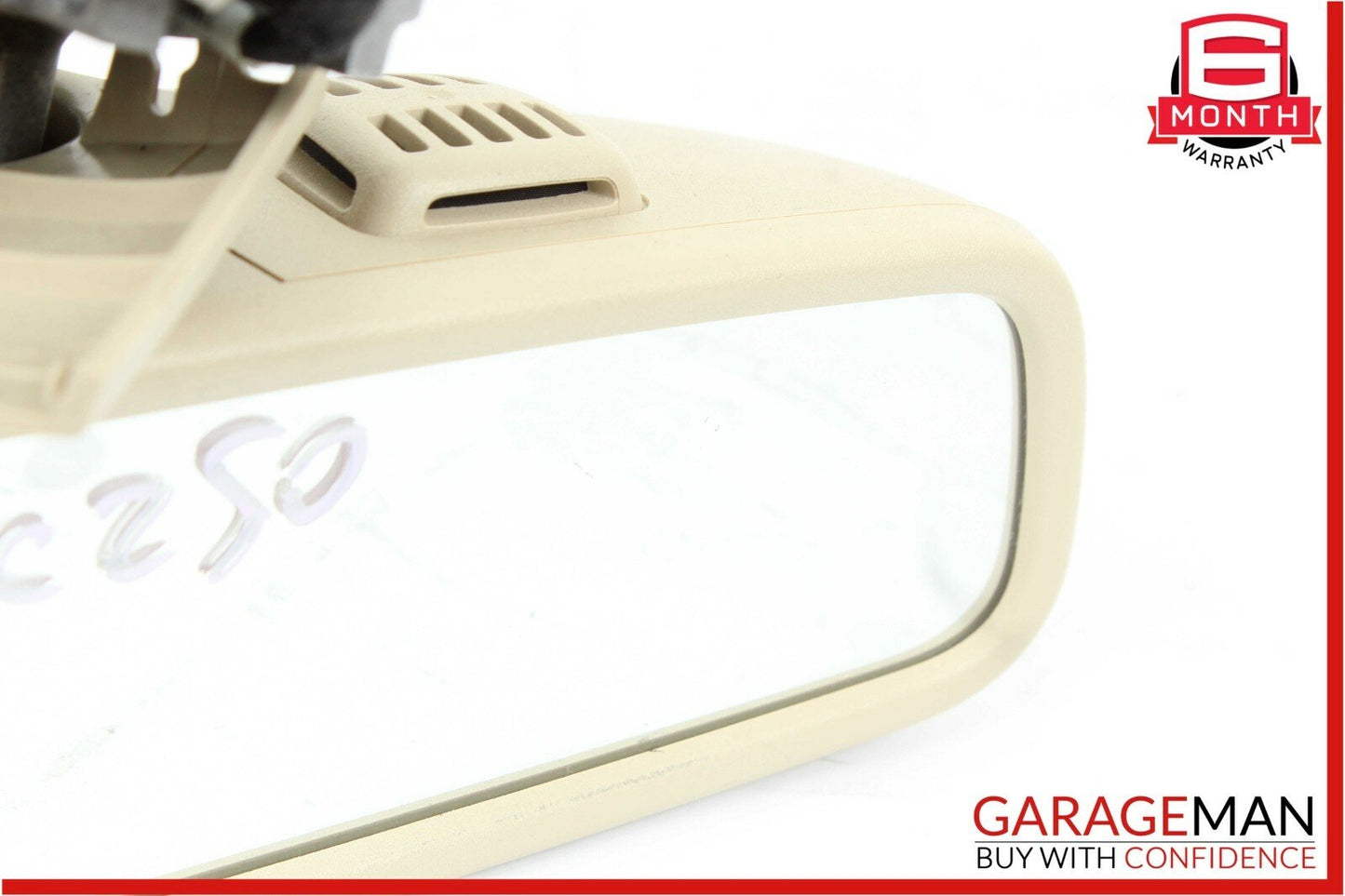 08-14 Mercedes W204 C250 C300 Top Upper Rear View Mirror Assembly Beige