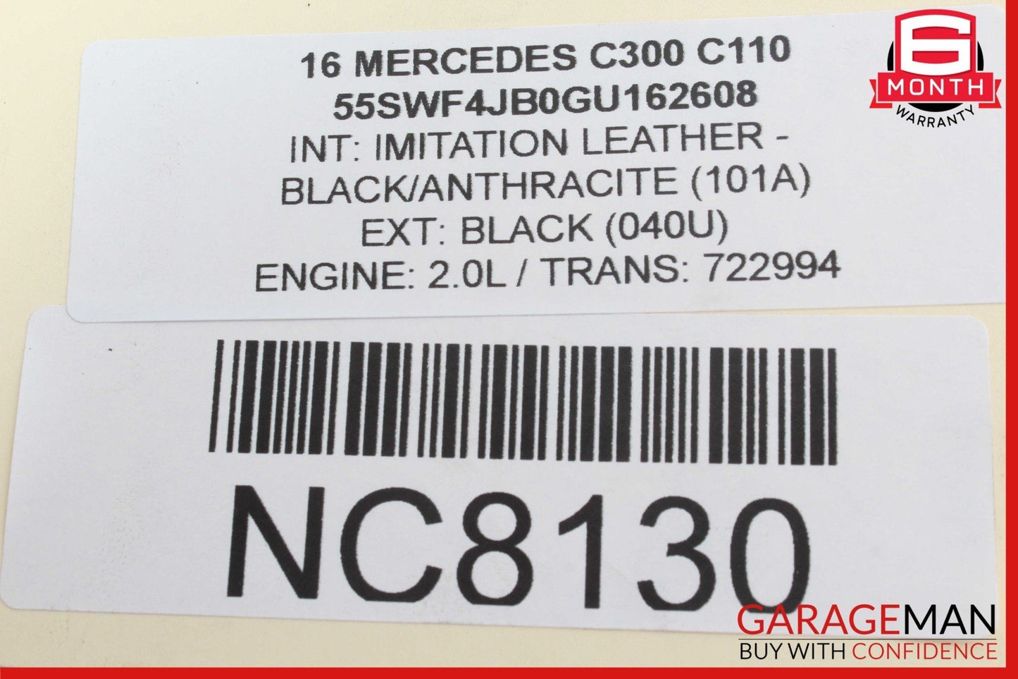 15-20 Mercedes W205 C300 Rear Left or Right Suspension Upper Control Arm OEM