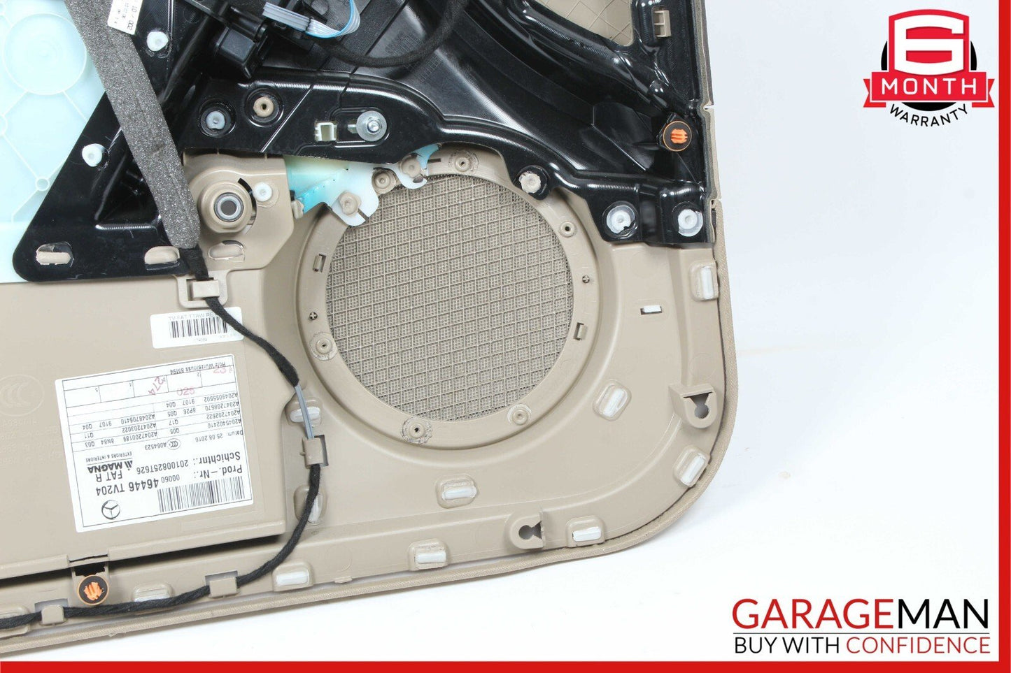 08-11 Mercedes W204 C250 C300 Front Right Side Interior Door Panel Beige OEM