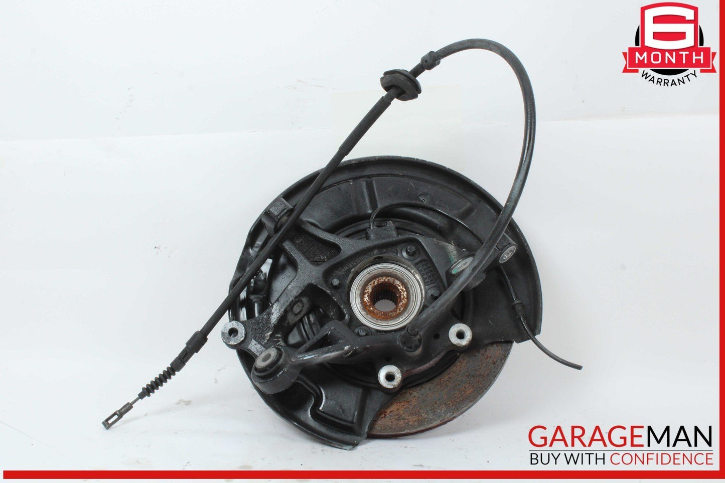 03-12 Mercedes R230 SL500 Rear Left Side Spindle Knuckle Hub w/ Rotor Disc OEM