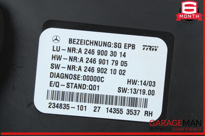 12-20 Mercedes W117 CLA250 SLK350 Hand Parking Brake Control Module Unit OEM