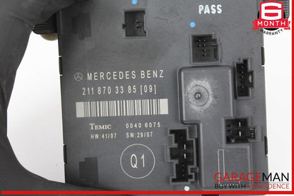 07-09 Mercedes W211 E550 E350 Rear Left Side Door Control Module 2118703385 OEM