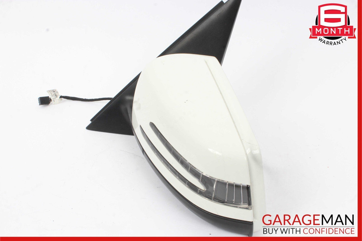 10-12 Mercedes X204 GLK350 Left Driver Side Rear View Door Mirror White OEM