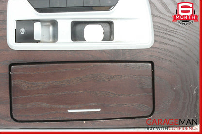 14-17 Maserati Ghibli Center Console Cupholder Armrest Ashtray Compartment Wood