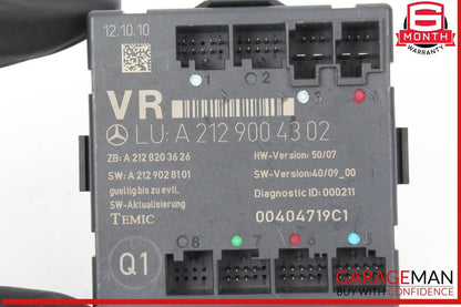 08-18 Mercedes W212 E350 Front Right Side Door Control Module 2129004302 OEM