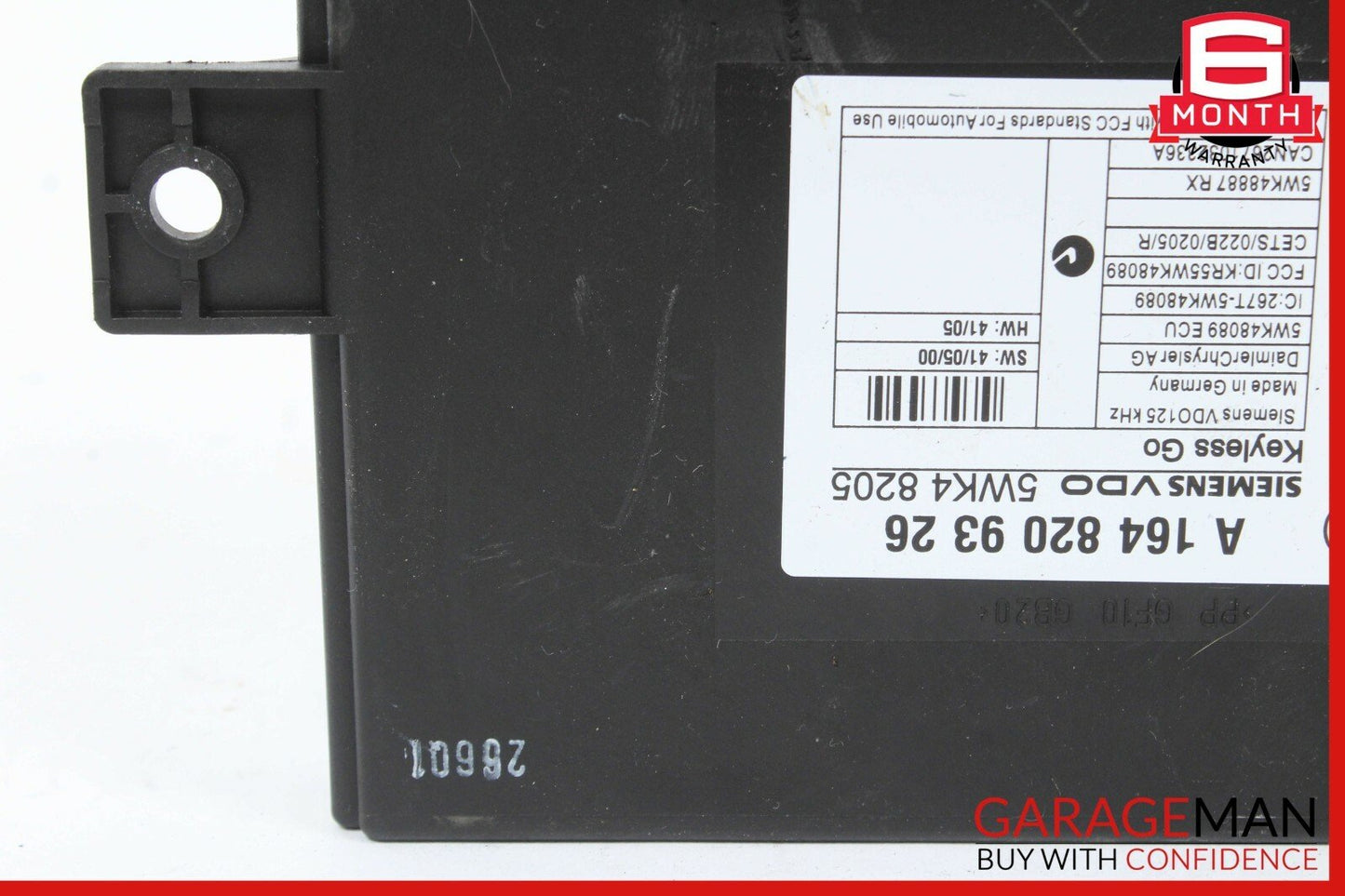 06-12 Mercedes X164 GL320 Keyless Go Control Module 1648209326 OEM