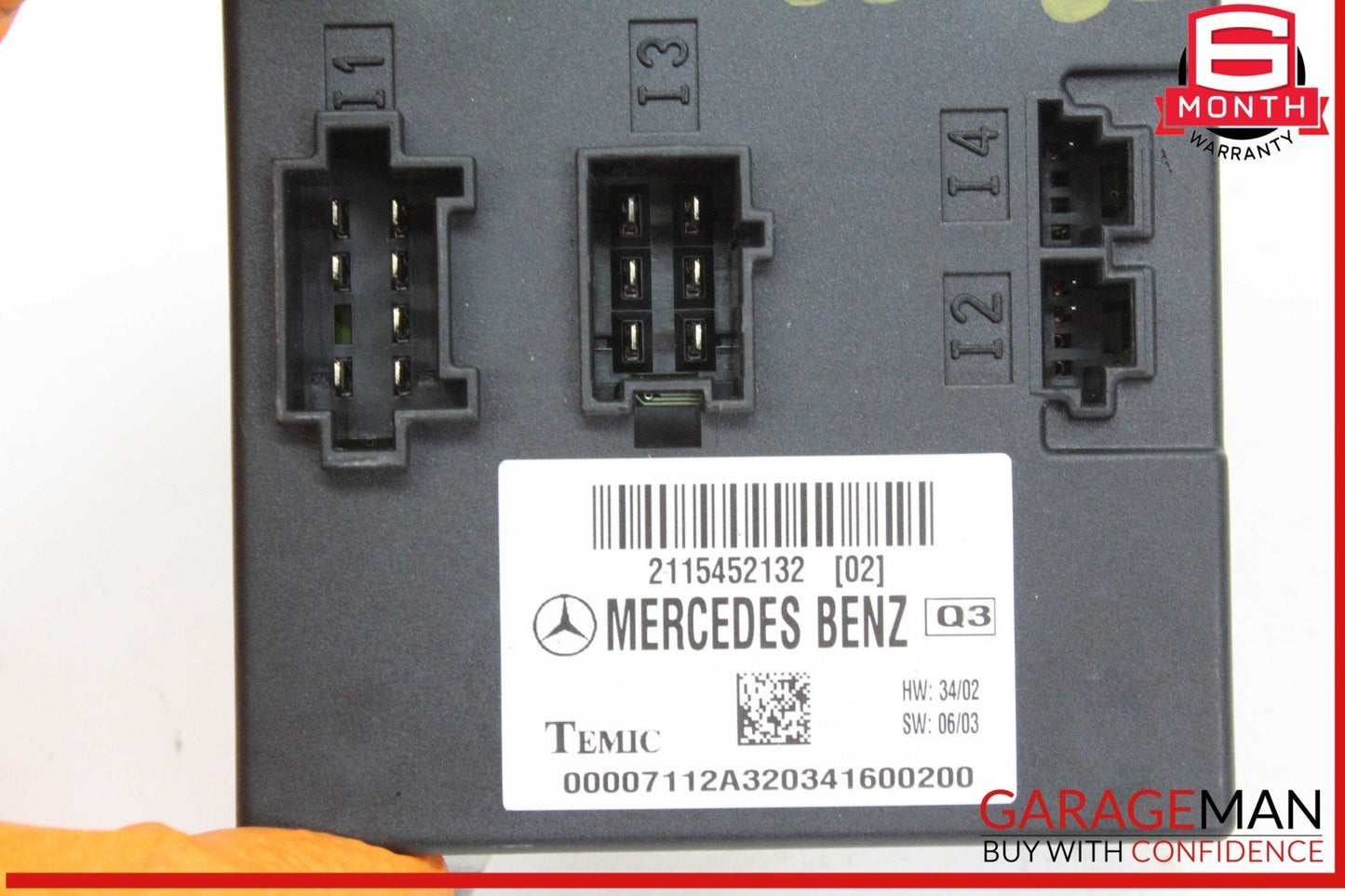 03-11 Mercedes W211 E320 CLS550 Body Control Module Unit BCM 2115452132 OEM