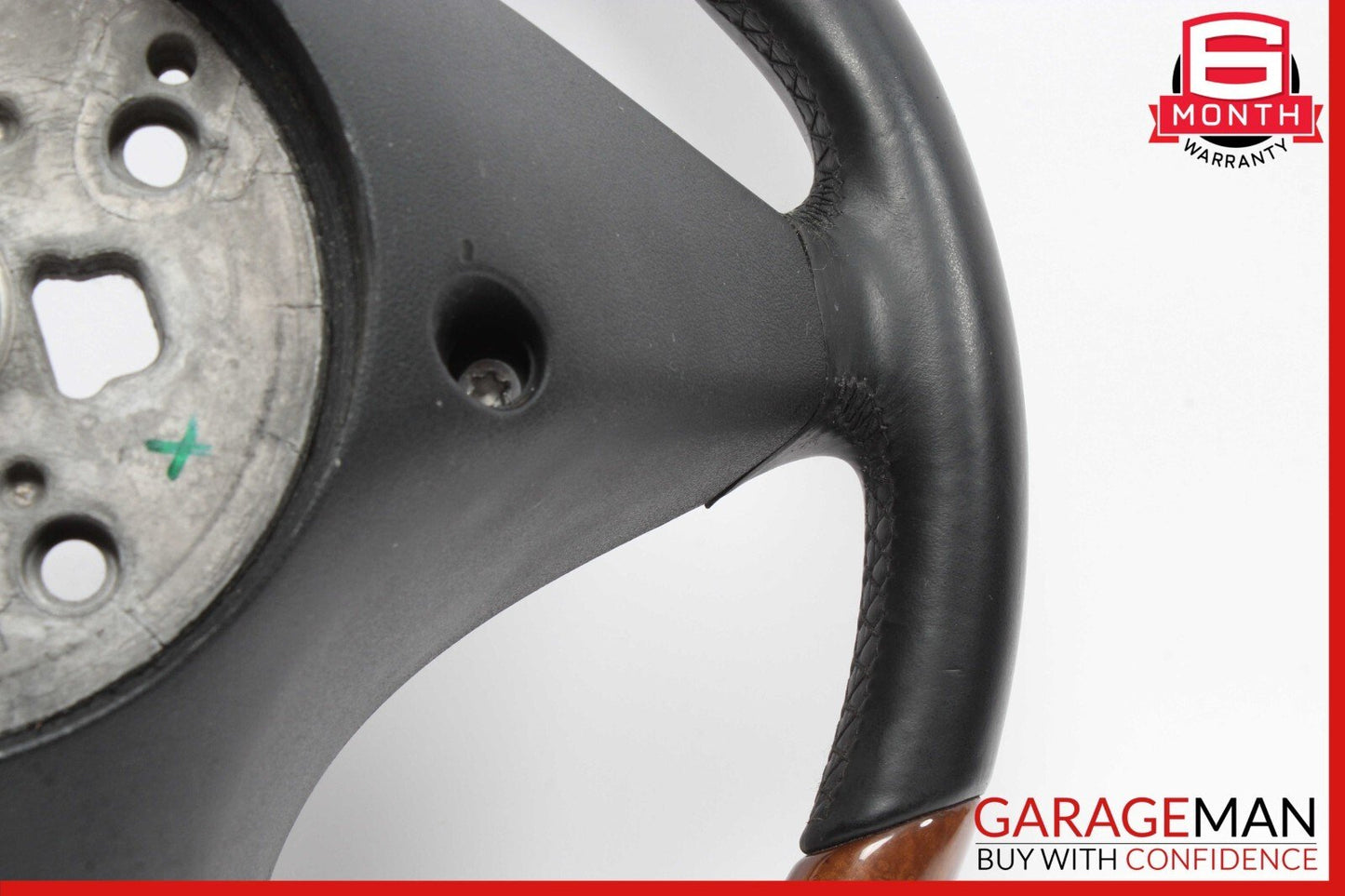 09-12 Mercedes R171 SLK300 SL550 SLK350 3 Spoke Steering Wheel Wood OEM