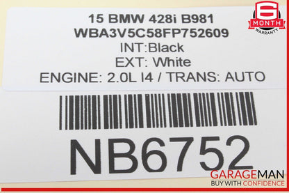14-16 BMW 428i 435i Battery Power Distribution Module Box 922502205 OEM