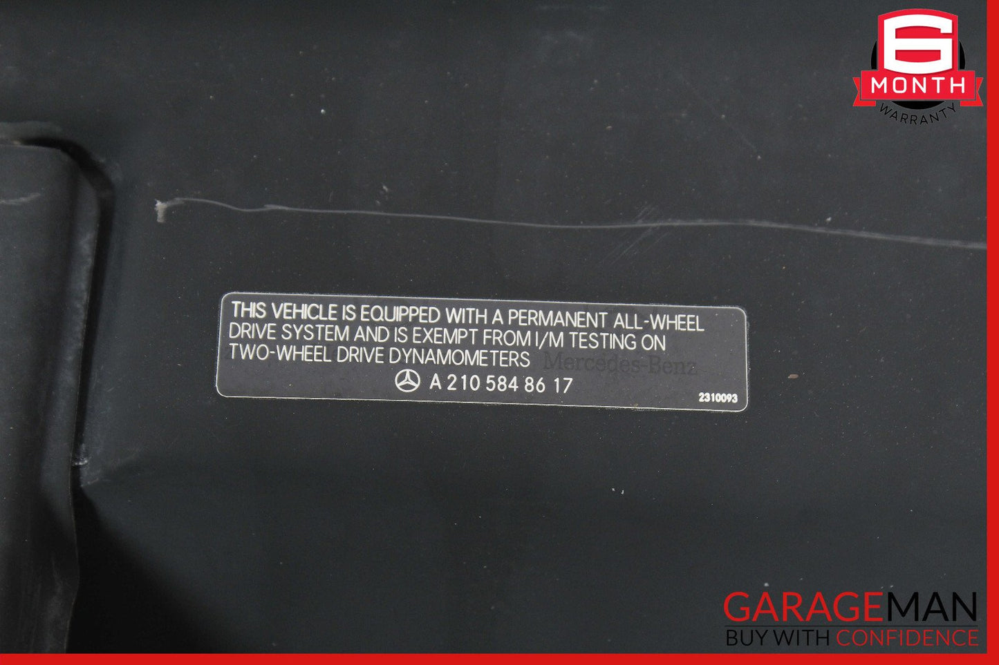 06-08 Mercedes W164 ML350 Radiator Fan Headlight Support Bracket Reinforcement