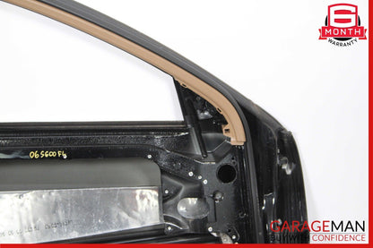 07-13 Mercedes W221 S550 Front Left Exterior Door Shell Frame Panel Black