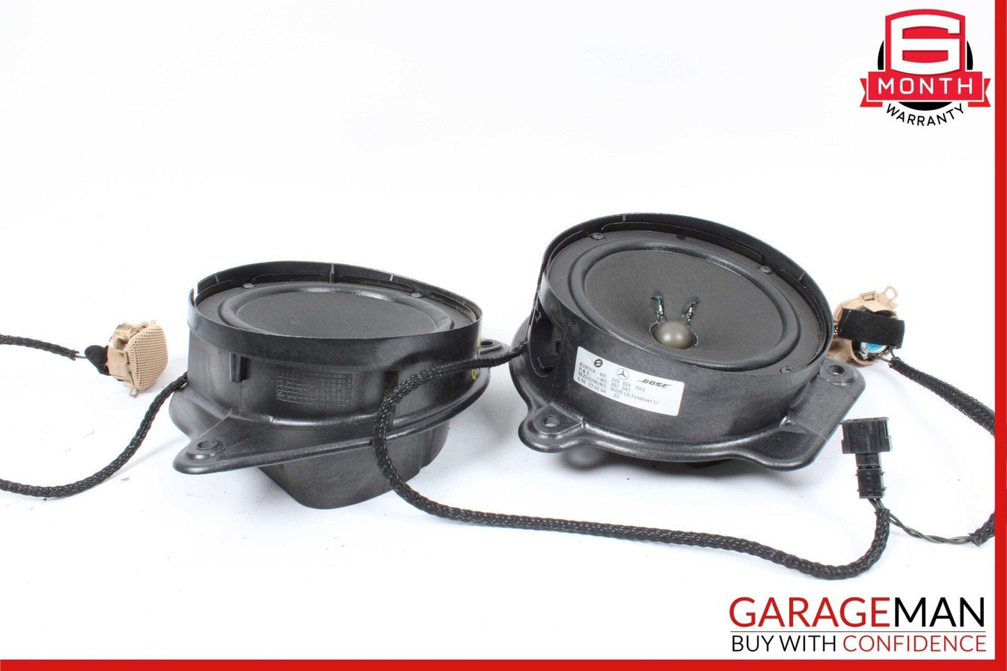 00-06 Mercedes W220 S430 S600 Rear Door Audio Sound Speaker Set of 2 Pc OEM