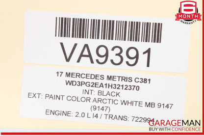16-23 Mercedes W447 Metris Rear Right Side Sliding Door Upper Latch Lock OEM