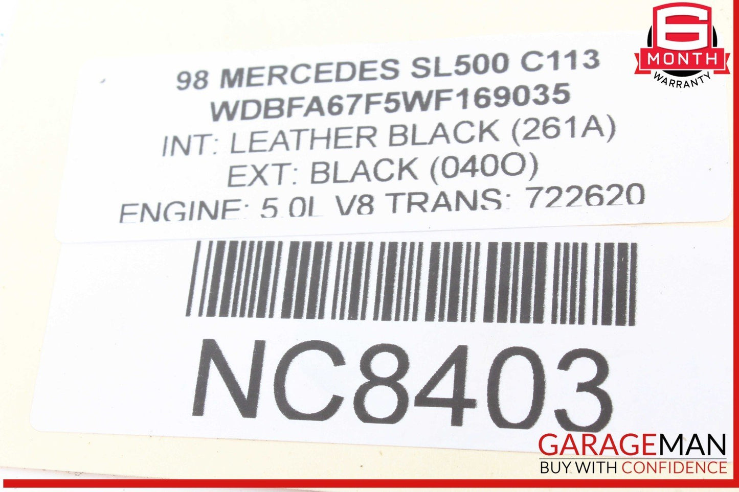 90-02 Mercedes R129 SL500 SL320 500SL Trunk Lock Latch Actuator 1297500384 OEM