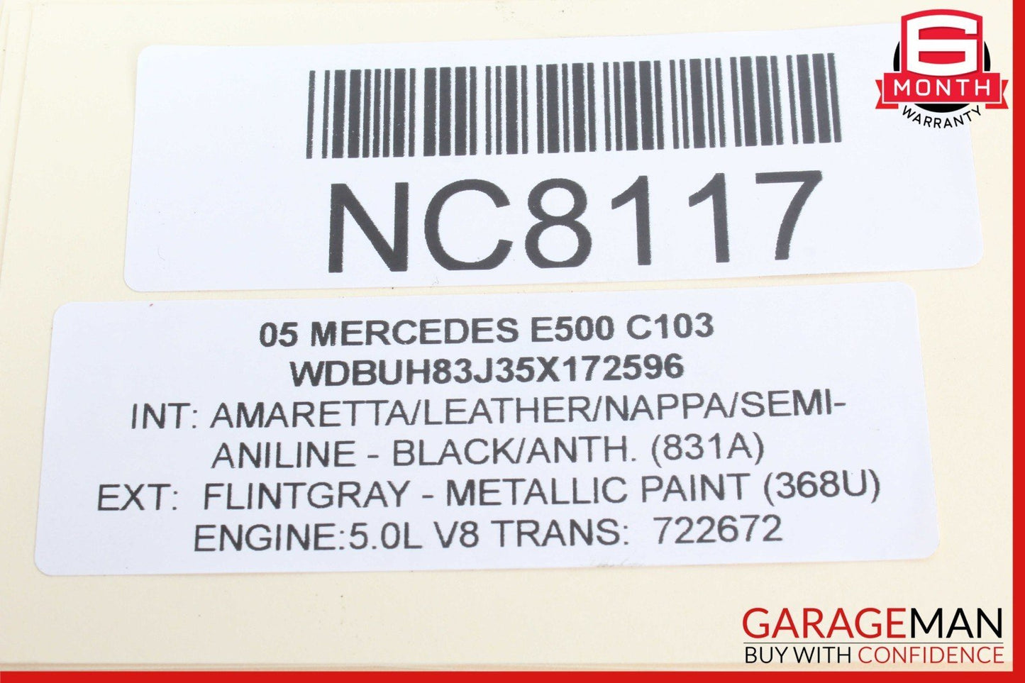 03-11 Mercedes W211 E500 SL500 Rear Left Side Thrust Arm Lower Control Arm OEM