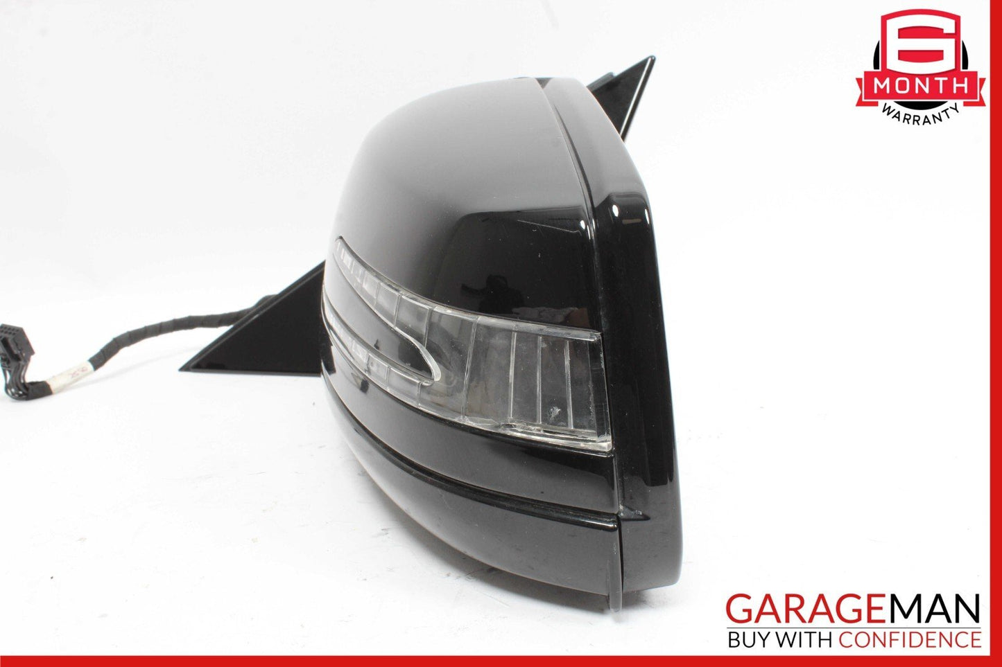 10-13 Mercedes W221 S550 S600 Front Left Side Mirror Door Rear View Black OEM