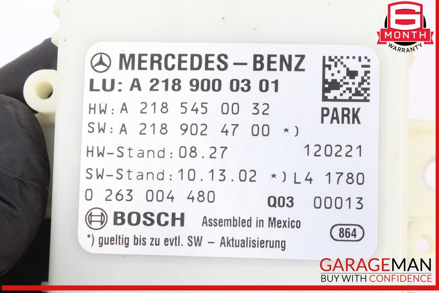 12-14 Mercedes W218 CLS500 Park Assist Parktronic Sensor Module Control OEM
