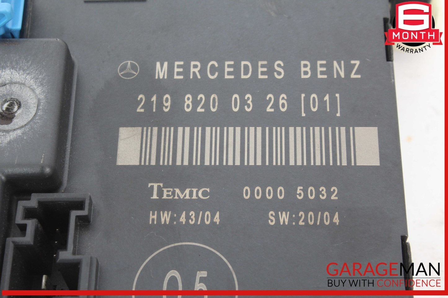 06-11 Mercedes W219 CLS500 CLS55 Rear Right Door Control Module 2198200326