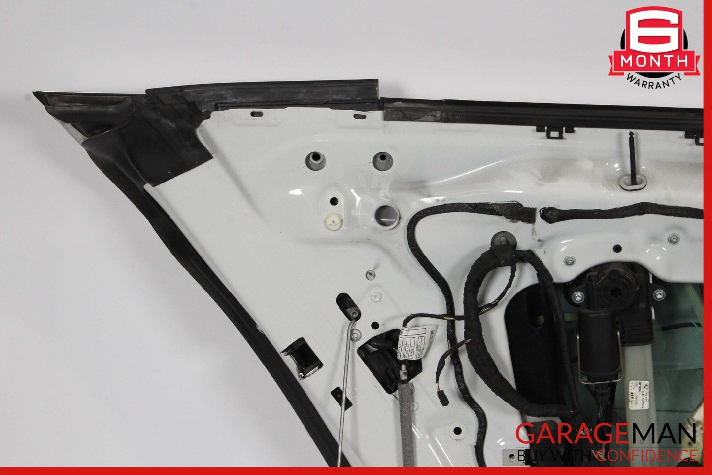 13-19 BMW 650i F06 Rear Left Driver Side Door Exterior Shell White OEM