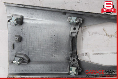 12-18 BMW F30 320i 328i 330i Center Console Cover Trim Bezel Panel Silver OEM