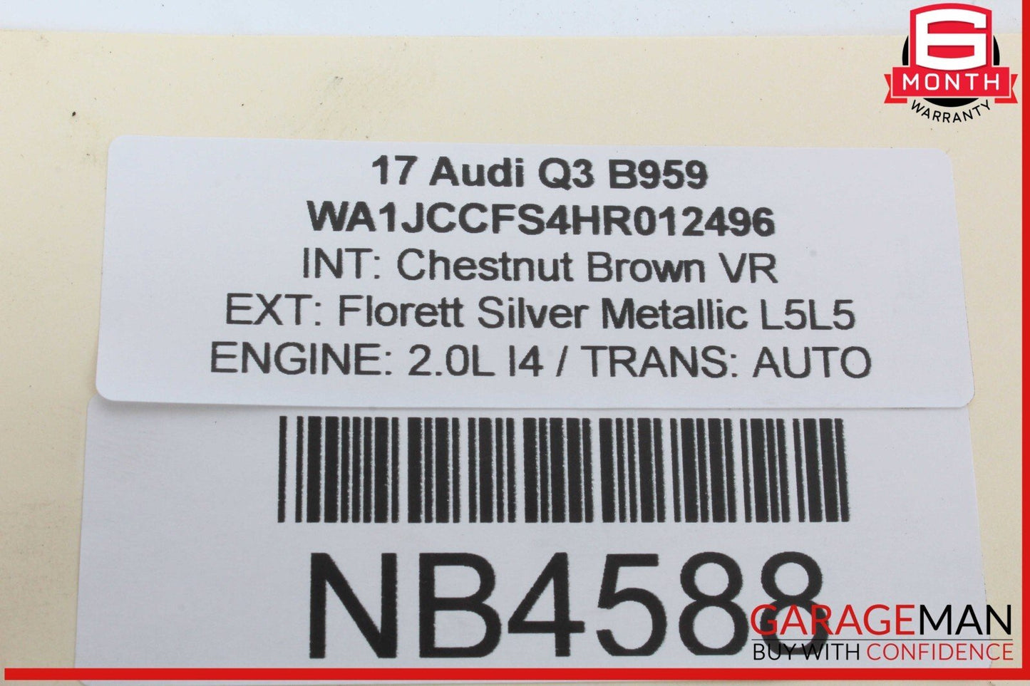 15-18 Audi Q3 Quattro Rear Left Driver Side Door Lock Latch Actuator OEM