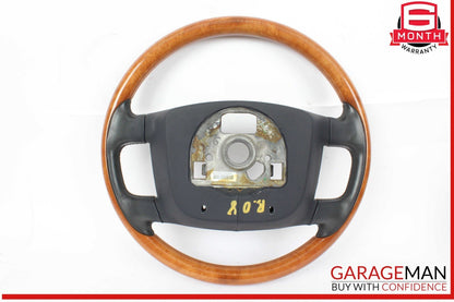 03-10 Bentley Continental GTC Front Left Driver Side Steering Wheel Wood OEM