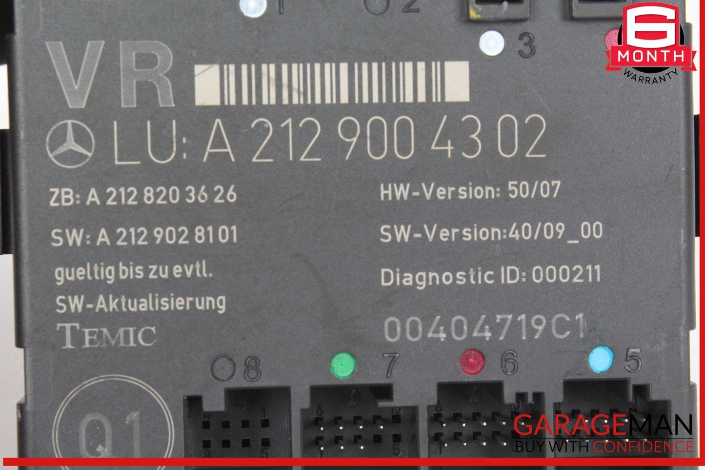 08-18 Mercedes W212 E350 Bluetec E400 Front Right Side Door Control Module Unit OEM