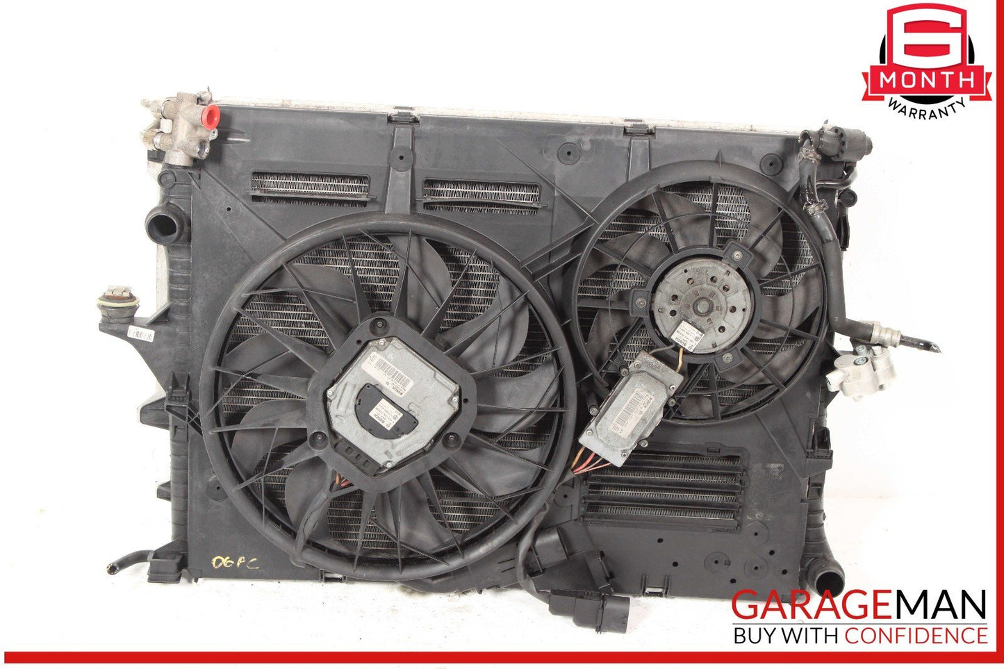 03-10 Porsche Cayenne 955 957 Engine Coolant Radiator w/ Oil Cooler Assembly OEM