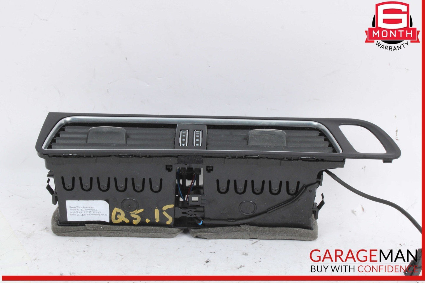 09-17 Audi Q5 SQ5 Front Center Dash Dashboard AC A/C Air Vent Grille Grill OEM
