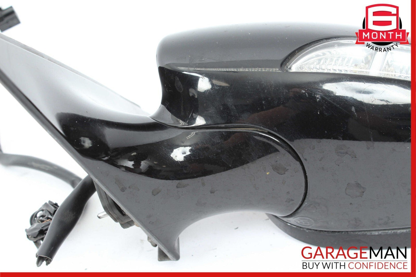 07-09 Mercedes W221 S550 S65 AMG Front Left Side Mirror Door Rear View Black OEM