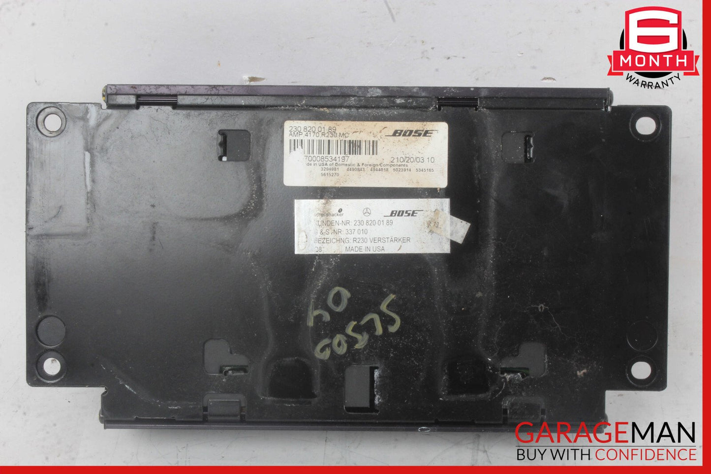 03-04 Mercedes R230 SL500 SL600 SL55 AMG Amplifier Amp Bose Audio Sound OEM