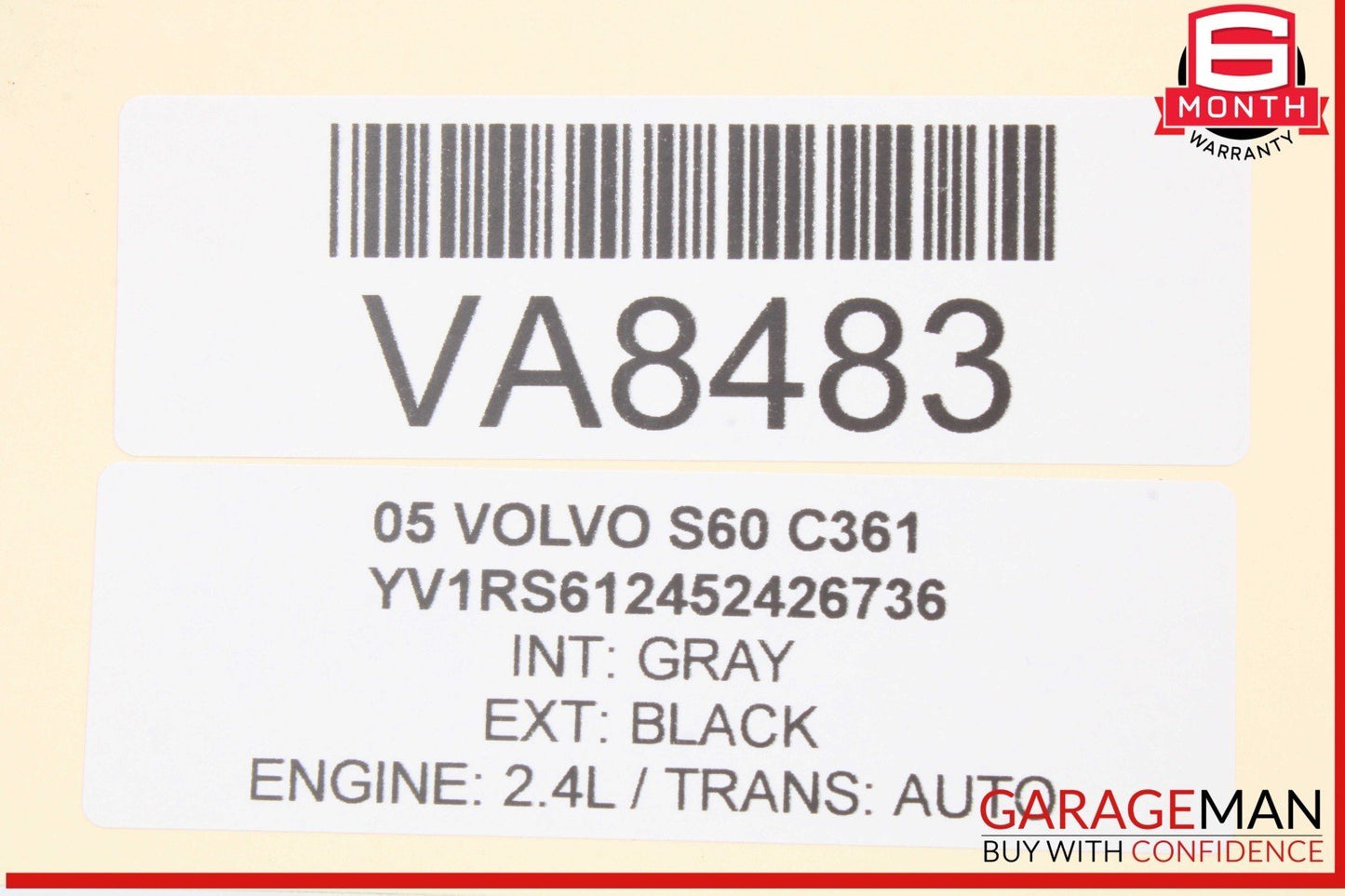 01-09 Volvo S60 Right Passenger Side Exterior Door Handle 9159640 OEM