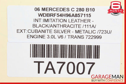 01-07 Mercedes W203 C280 C240 Rear Left Door Control Module 2038202185 OEM