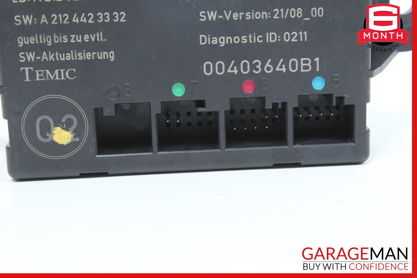 08-18 Mercedes W204 C300 CLS550 Rear Left Driver Side Door Control Module OEM