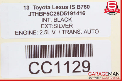 06-13 Lexus IS250 IS350 Front Left Side Dash Air Vent 55650-53040 OEM