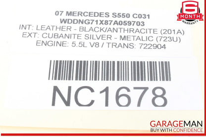 07-14 Mercedes W221 S550 CL600 Front Right Dash A/C Air Vent Trim Grille OEM