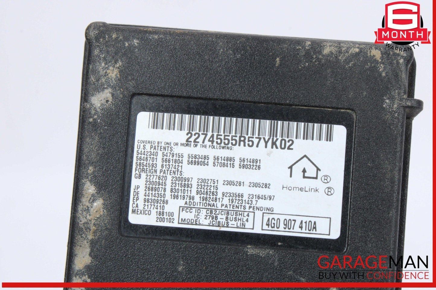 12-18 Audi A7 A4 Homelink Garage Door Opener Control Module Unit 4G0907410A OEM