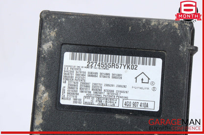 12-18 Audi A7 A4 Homelink Garage Door Opener Control Module Unit 4G0907410A OEM