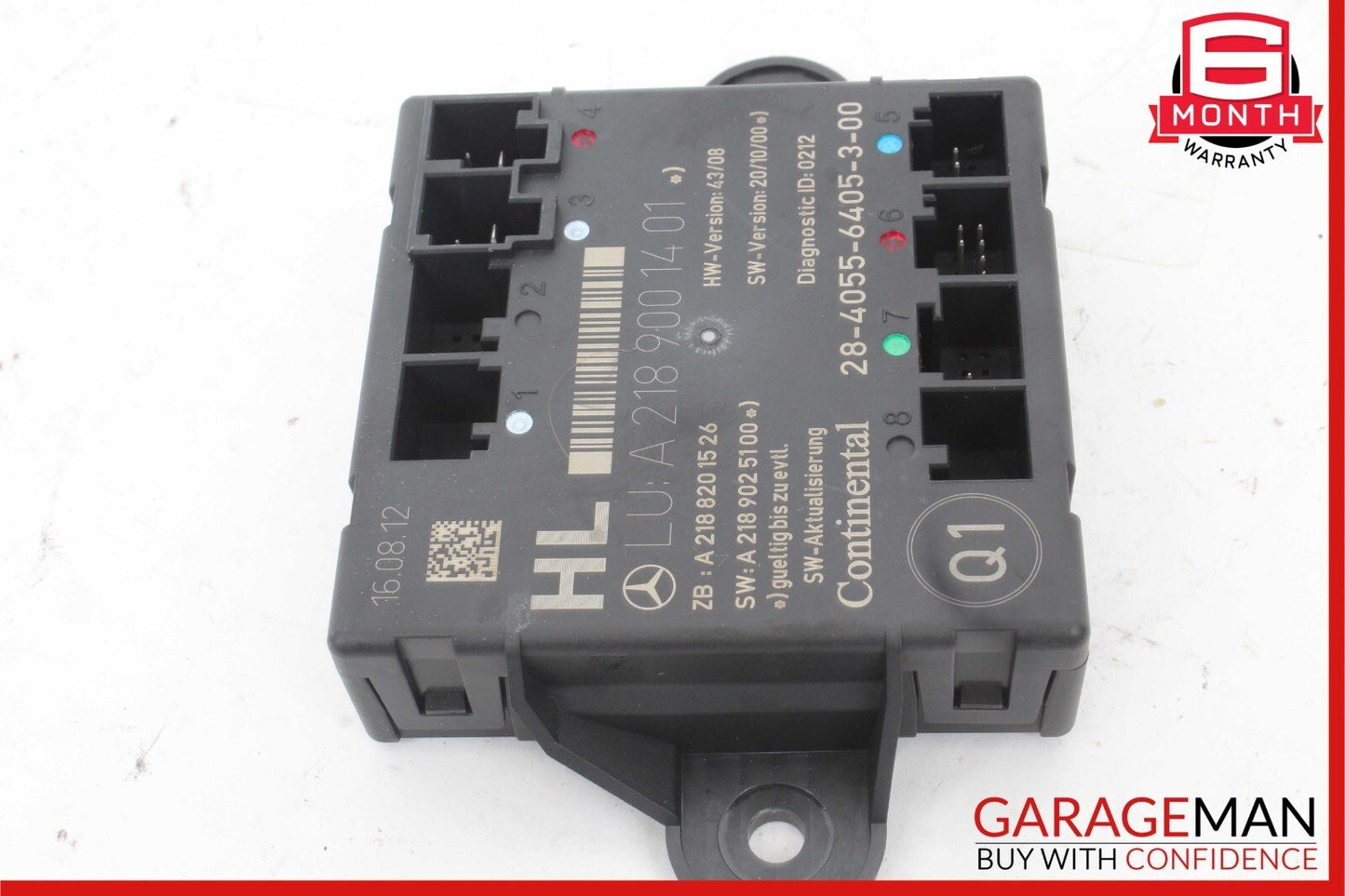 08-15 Mercedes W204 C250 Rear Left Driver Side Door Control Module OEM