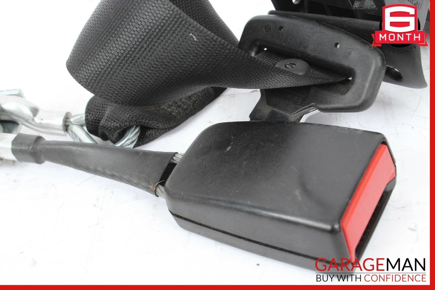 07-13 Mercedes W221 S550 Rear Center Seat Belt Retractor Buckle Assembly OEM