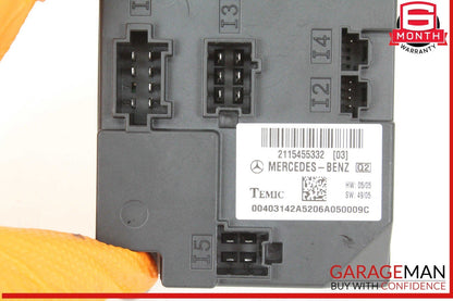 03-11 Mercedes W211 E350 CLS550 Body Control Module BCM 2115455332 OEM