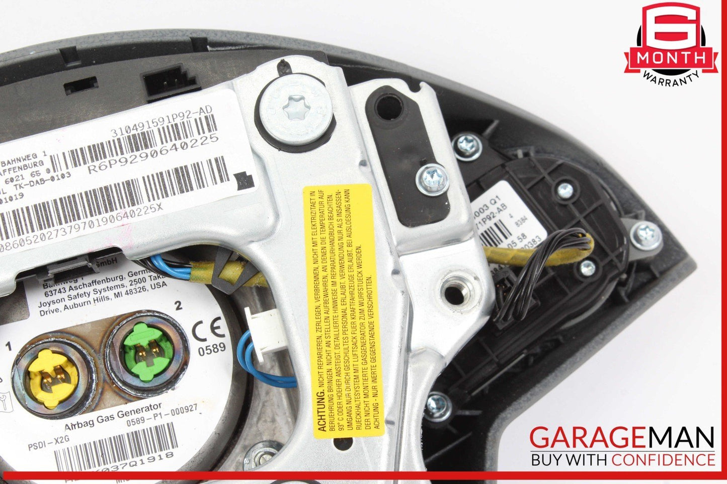 09-13 Mercedes W164 ML350 4MATIC ML550 Steering Wheel Airbag Air Bag Gray OEM