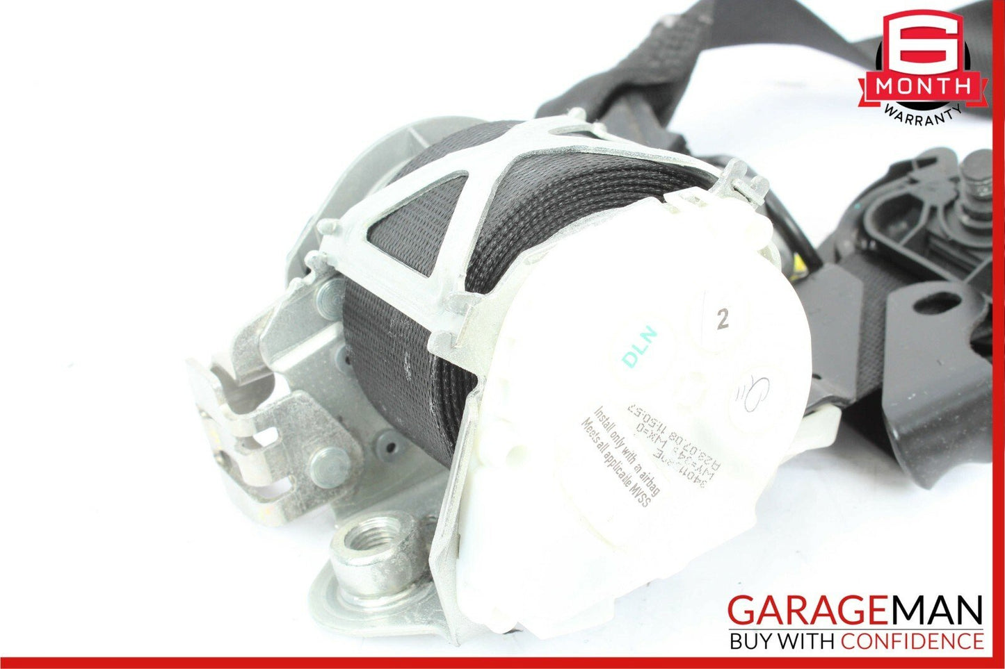 08-11 Mercedes W204 C300 Front Left Driver Side Seat Belt Strap Black 34011044
