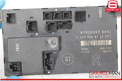 06-11 Mercedes W219 CLS550 CLS500 Front Right Door Control Module 2198200726 OEM