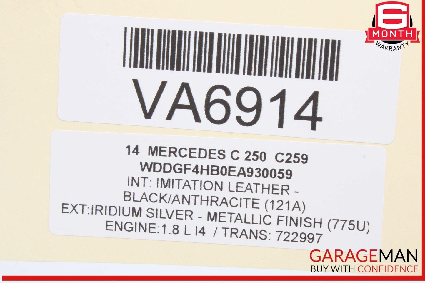 12-15 Mercedes W204 C250 SLK250 Engine Motor Brake Vacuum Pump 2712301665 OEM